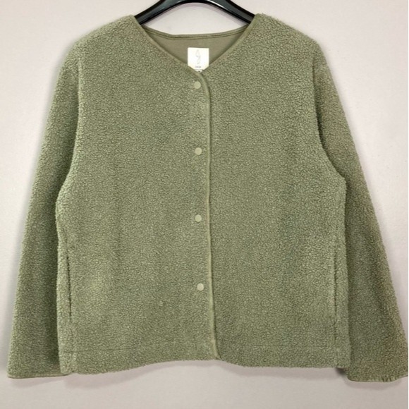 NWOT Joie Sage Green Teddy Jacket - Picture 3 of 13